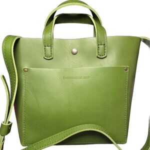New Green Apple Portland Leather Goods Snap Mini Crossbody Tote